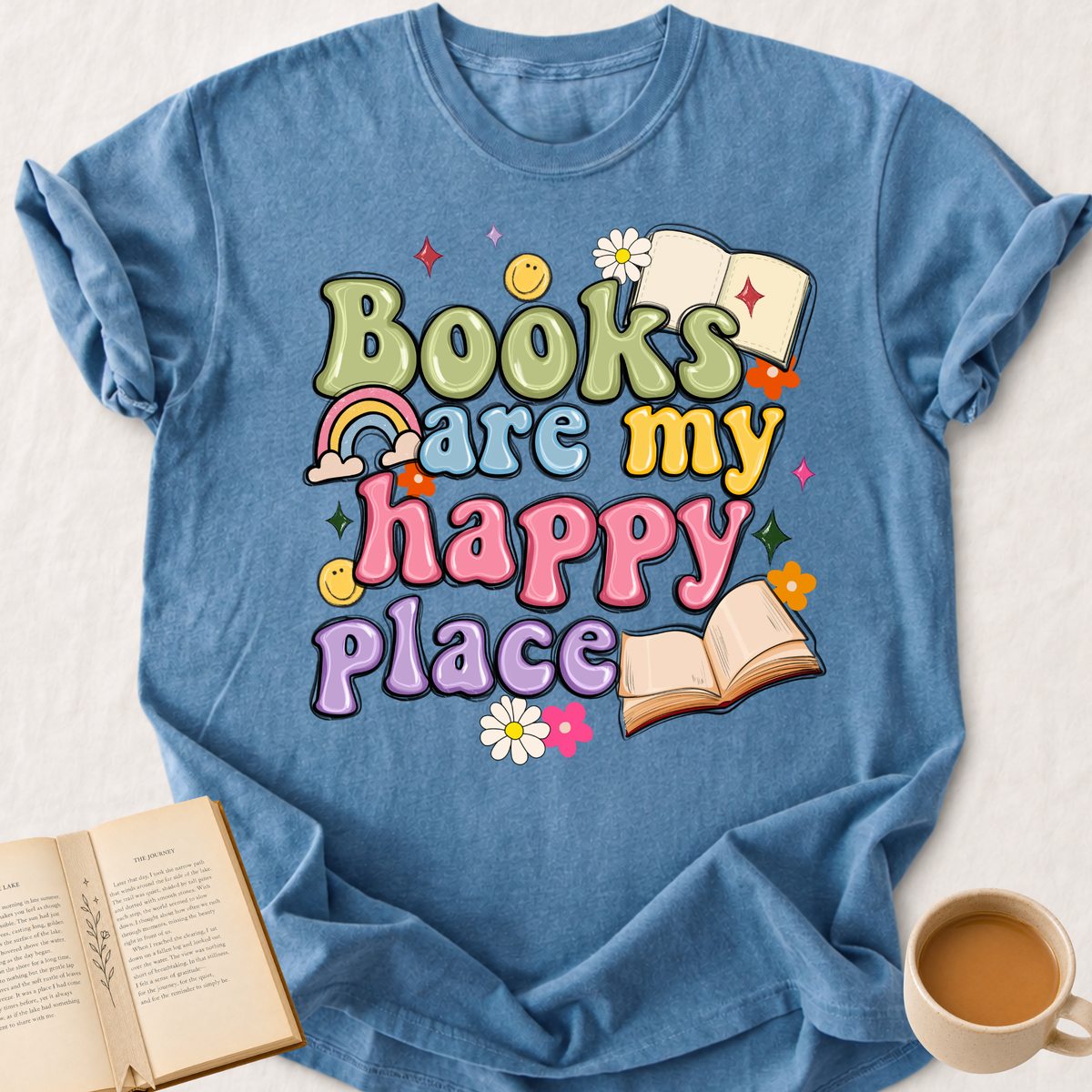 Books Are My Happy Place T-Shirt