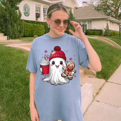 Christmas Ghost Tee + Free Cup - Sayitwithatea