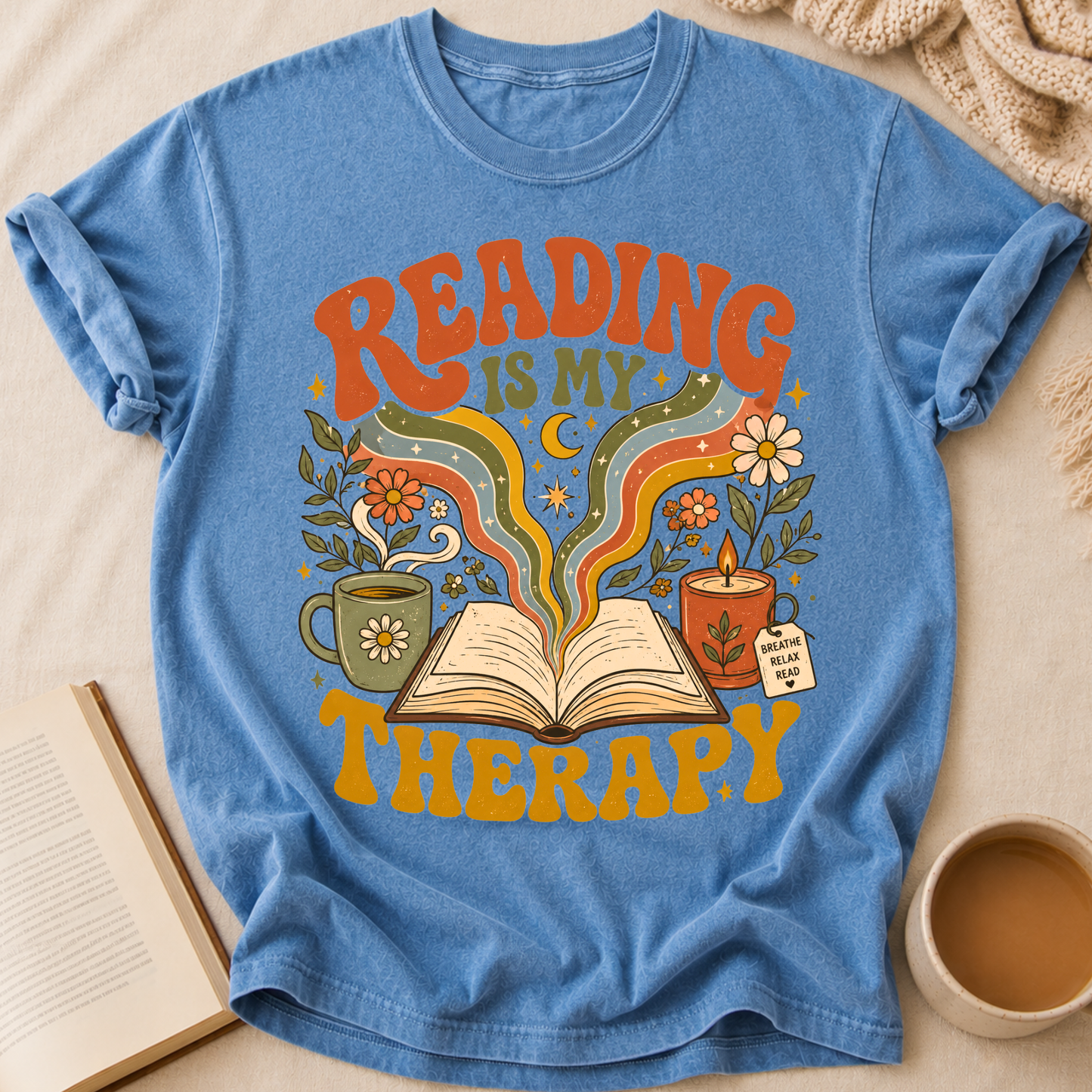 Reading Is My Therapy T-Shirt