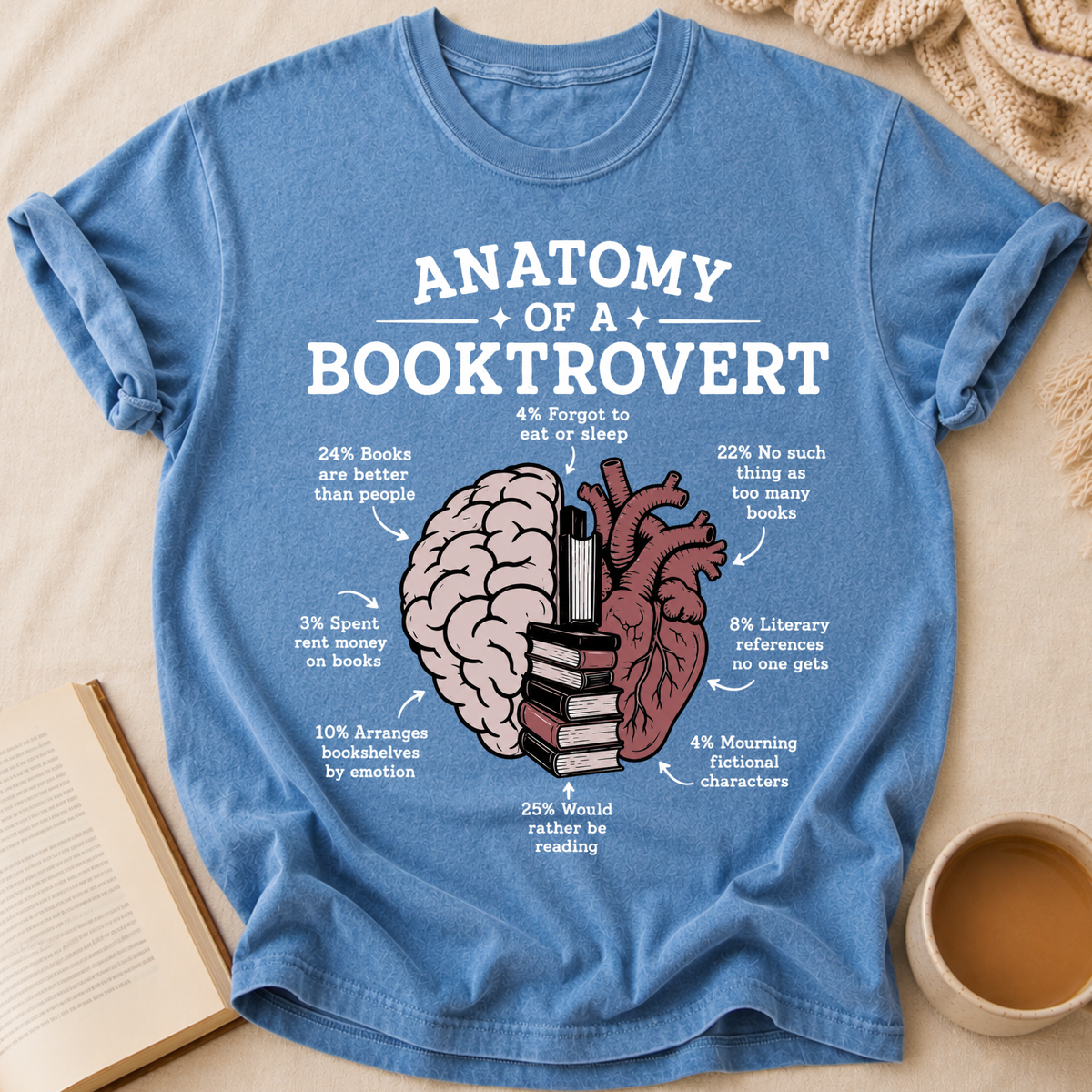 Anatomy Of Booktrovert T-Shirt