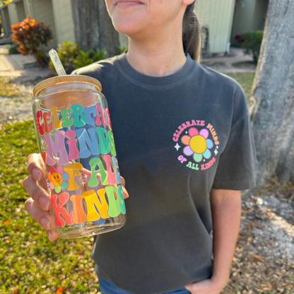 Celebrate Minds Tee + Free Cup - Sayitwithatea