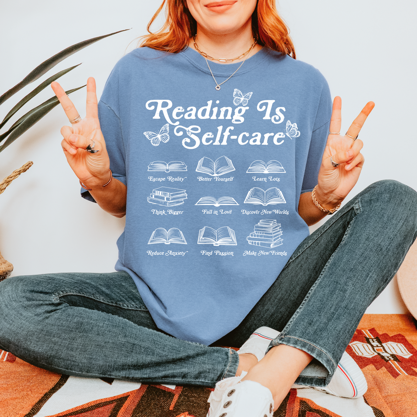 Reading Is Self-Care Tee + Free Cup