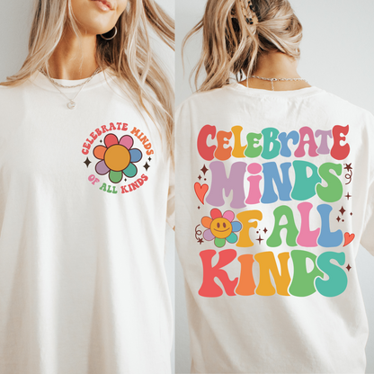 Celebrate Minds Tee + Free Cup - Sayitwithatea