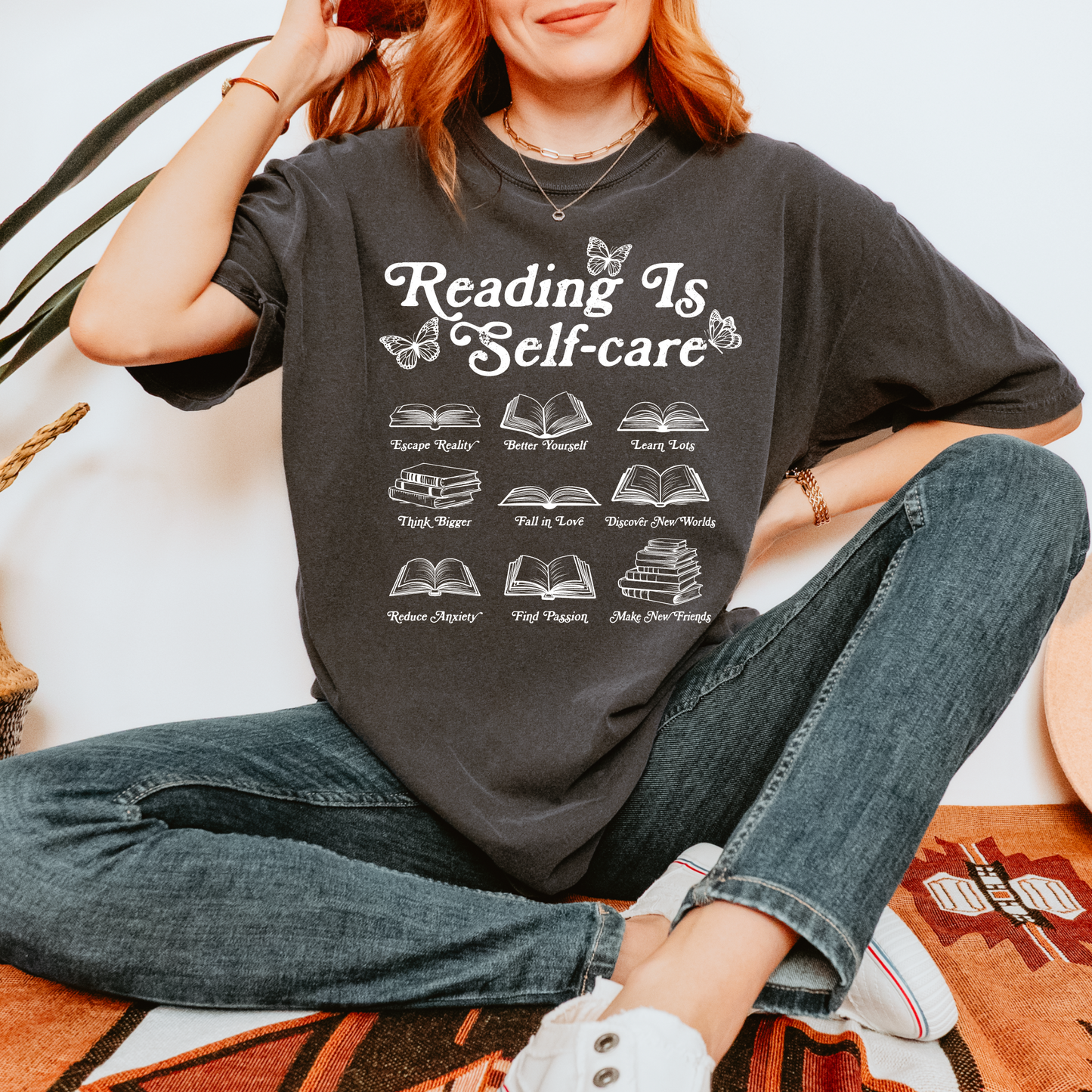 Reading Is Self-Care Tee + Free Cup