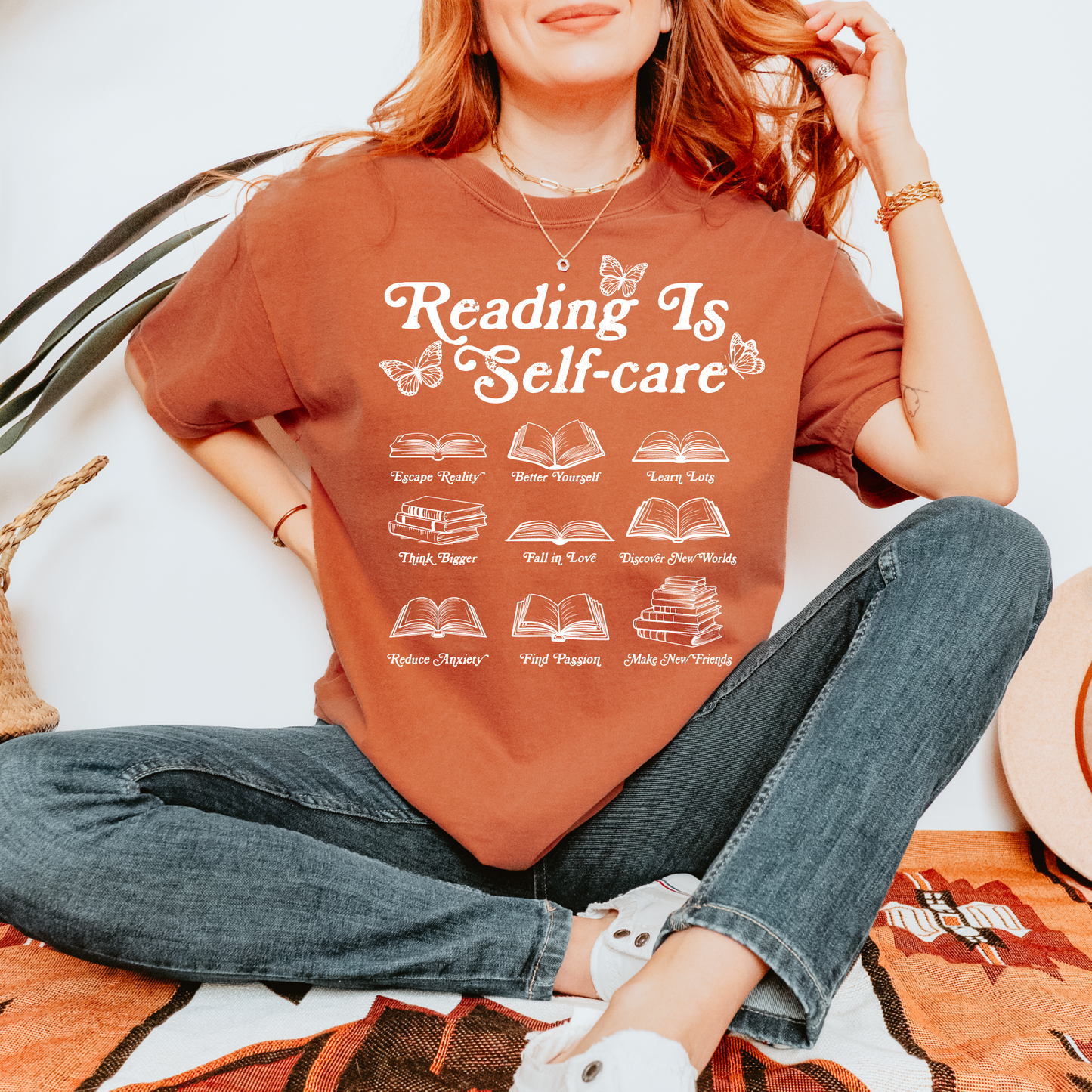 Reading Is Self-Care Tee + Free Cup