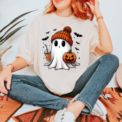 Ghost With Coffee Tee+ Free Cup - Sayitwithatea