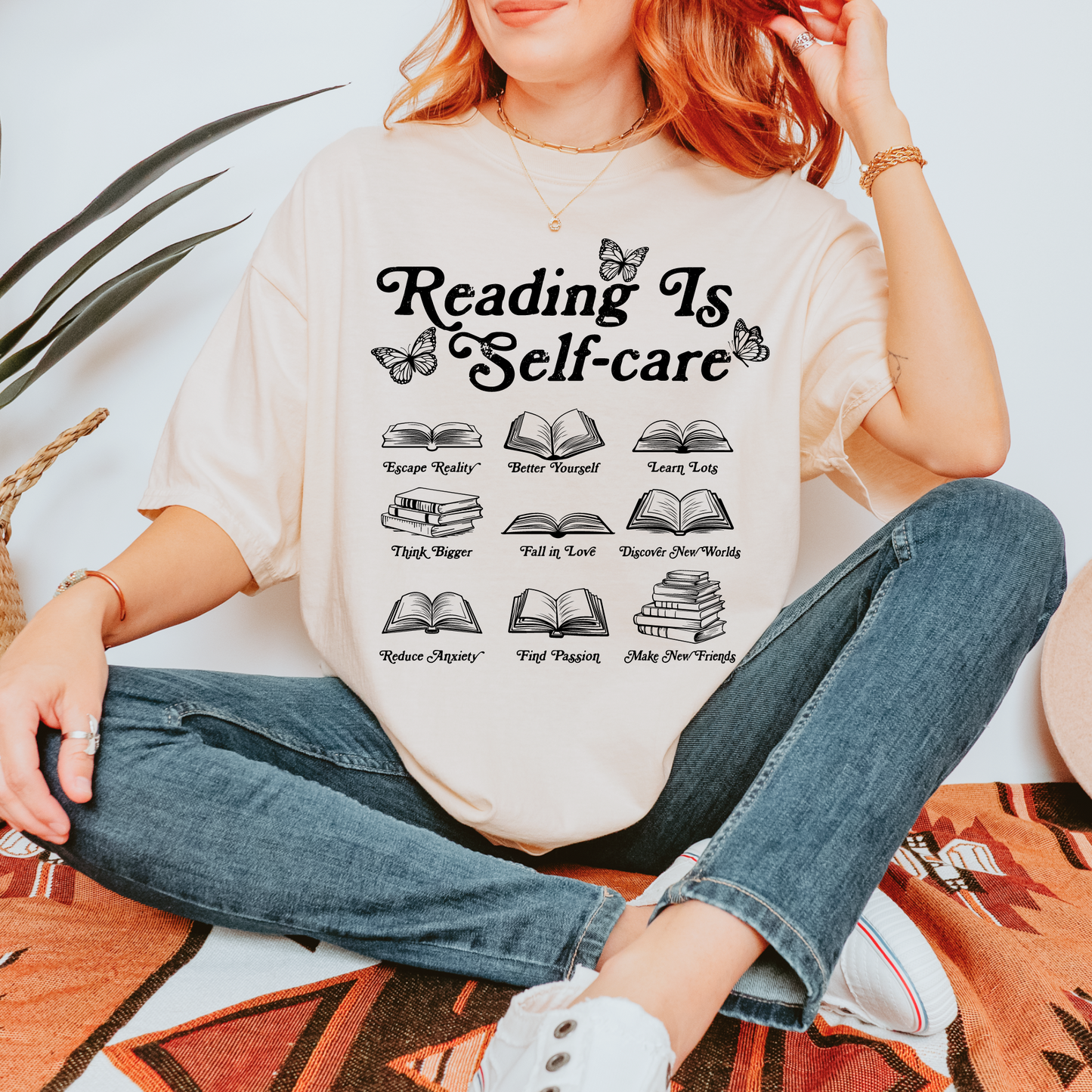 Reading Is Self-Care Tee + Free Cup