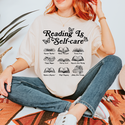 Reading Is Self-Care Tee + Free Cup - Sayitwithatea