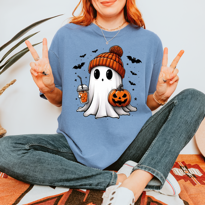 Ghost With Coffee Tee+ Free Cup - Sayitwithatea