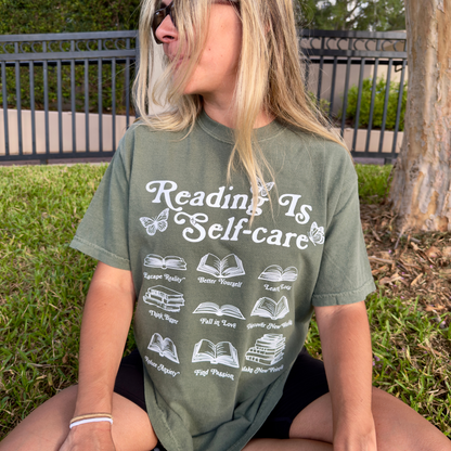 Reading Is Self-Care Tee + Free Cup - Sayitwithatea