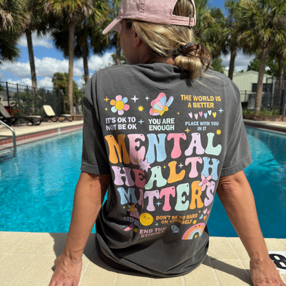 Mental Health Matters Tee + Free cup - Sayitwithatea