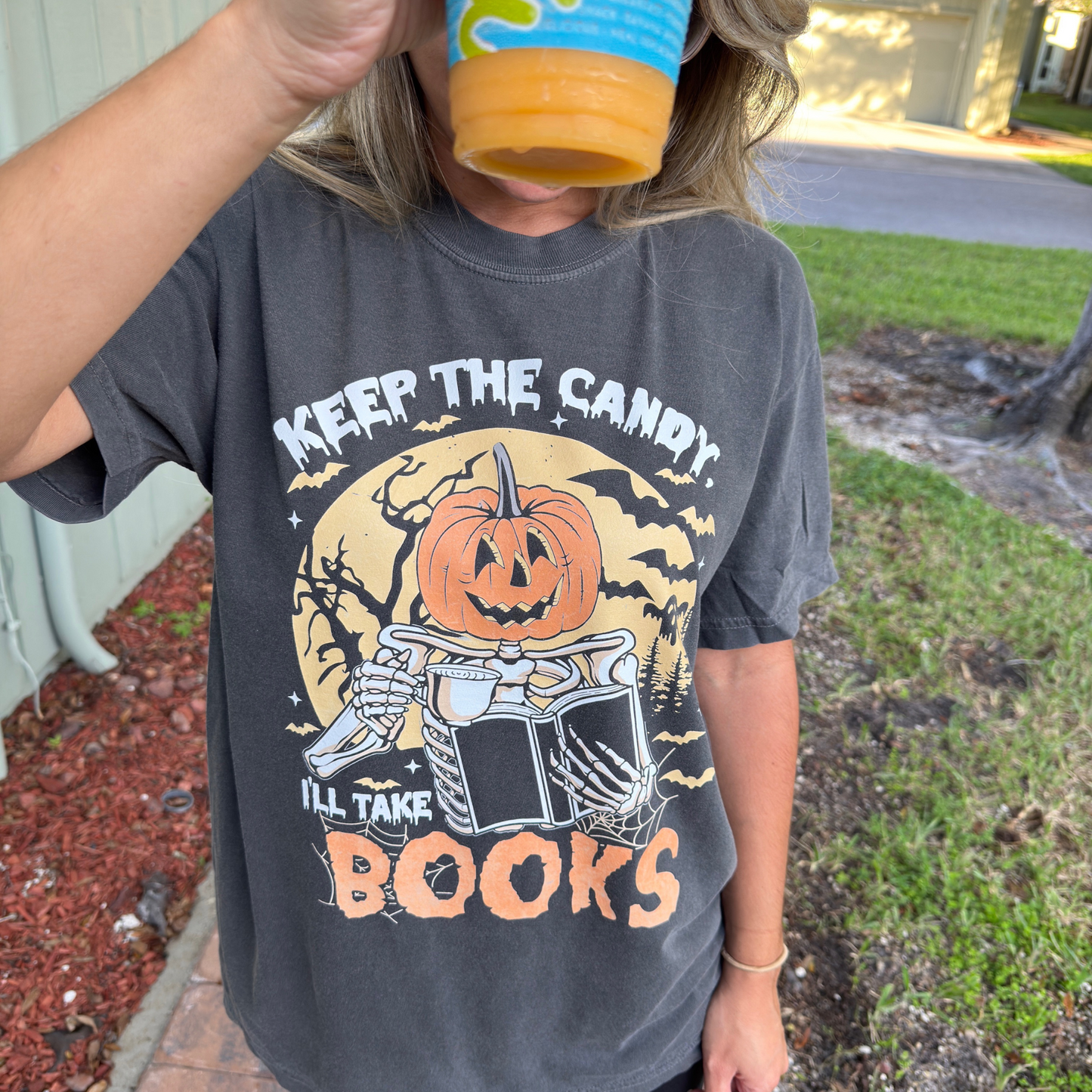 I'll take the books tee