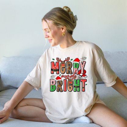 Merry & Bright Tee + Free Cup - Sayitwithatea