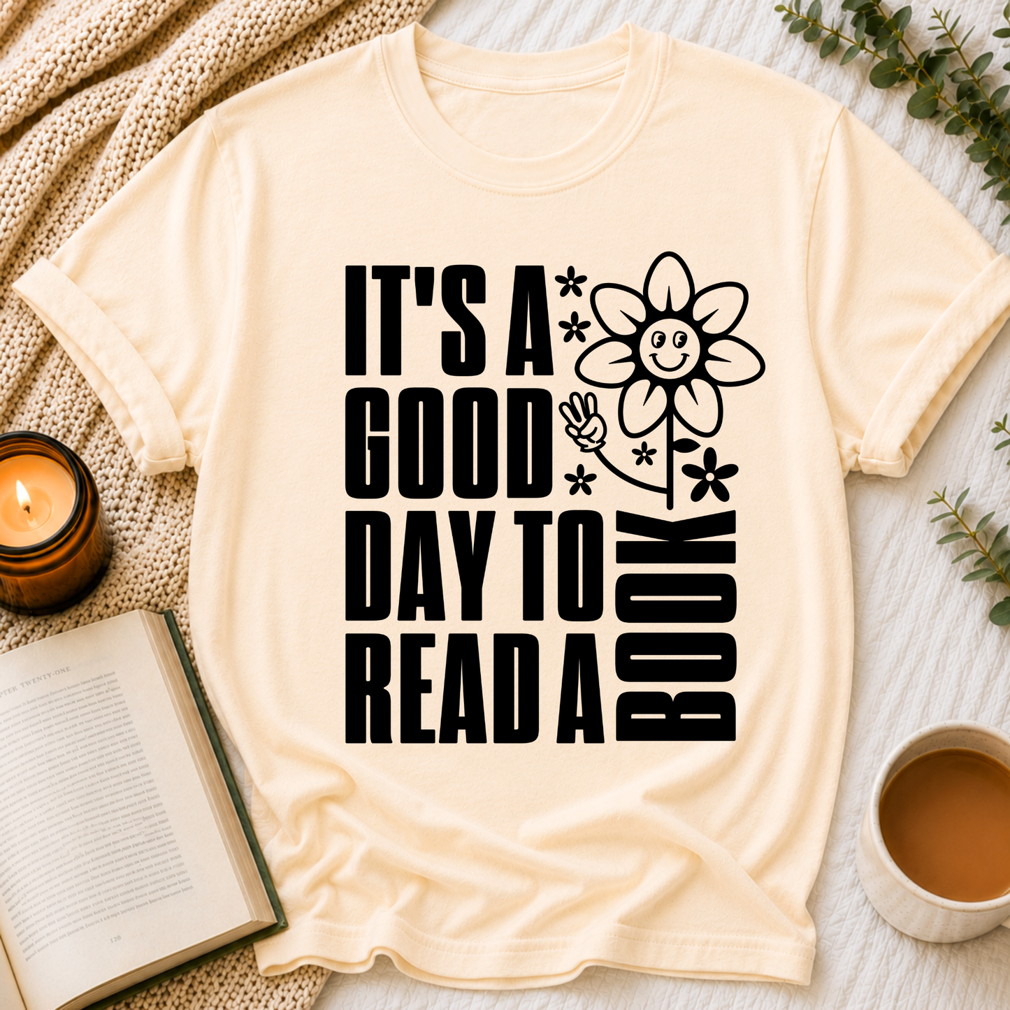Good Day To Read Books Tee