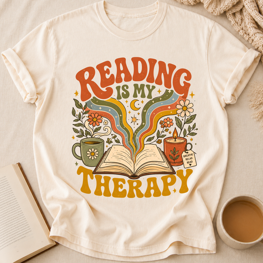 Reading Is My Therapy T-Shirt