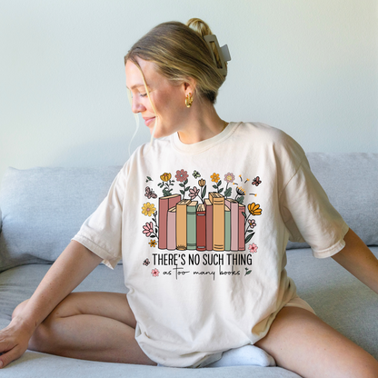 Too Many Books Tee + Free Cup - Sayitwithatea