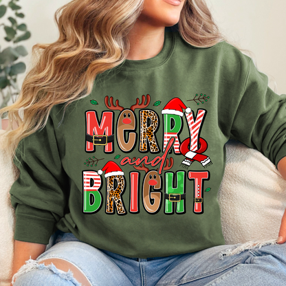 Merry & Bright Sweatshirt + Free Cup - Sayitwithatea