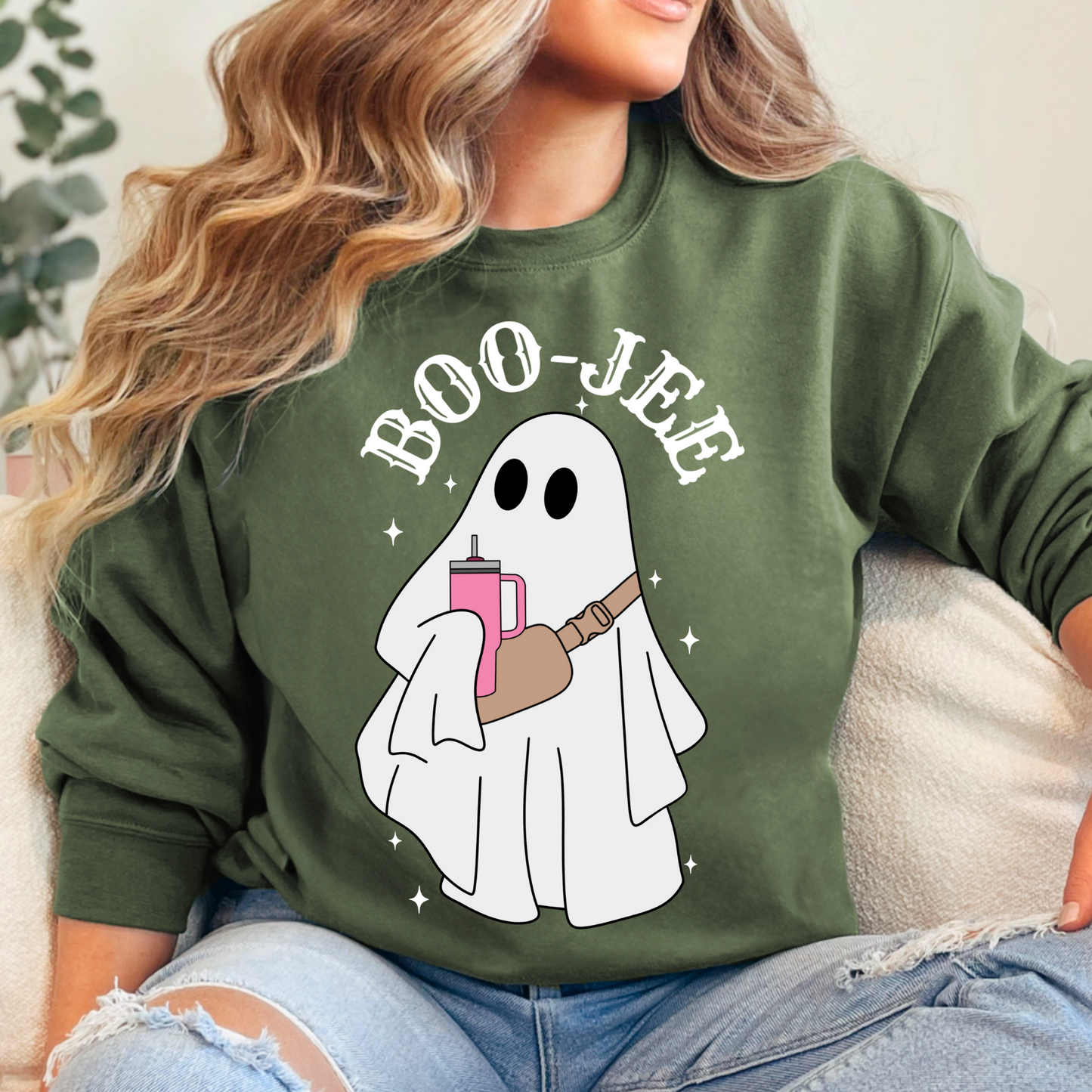 Boo Jee Sweatshirt + Free Cup