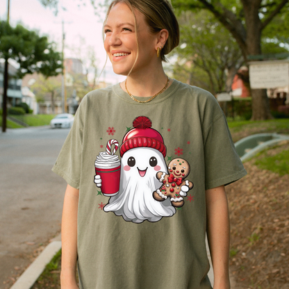 Christmas Ghost Tee + Free Cup - Sayitwithatea