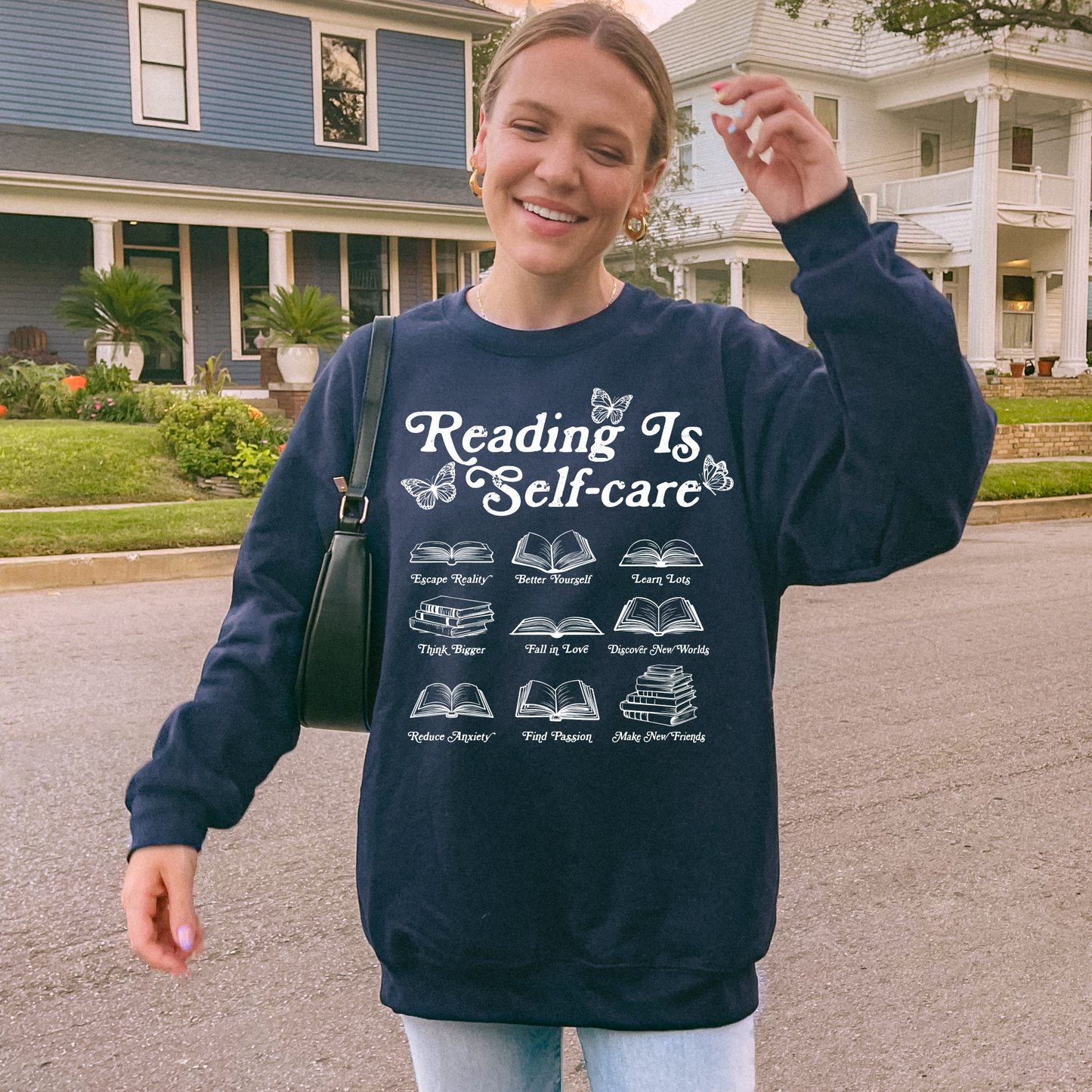 Reading Is Selfcare Sweatshirt + Free Cup