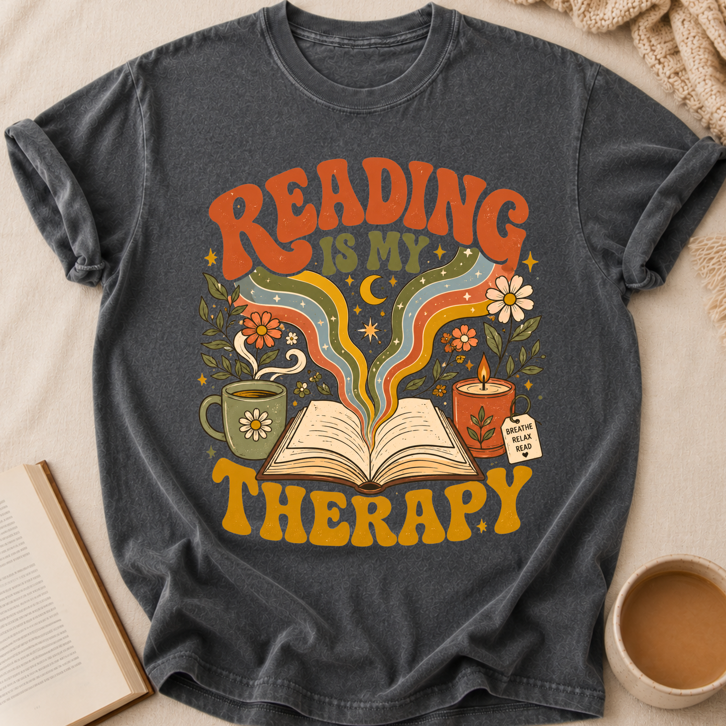 Reading Is My Therapy T-Shirt