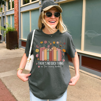 Too Many Books Tee + Free Cup - Sayitwithatea