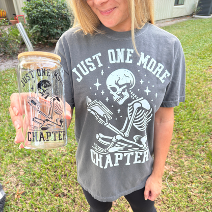 Skeleton one more chapter Tee + Free cup - Sayitwithatea