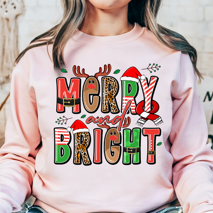 Merry & Bright Sweatshirt + Free Cup - Sayitwithatea