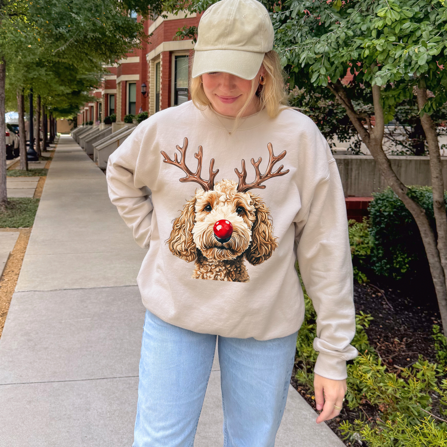 Goldendoodle Sweatshirt + Free Cup