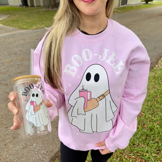 Boo Jee Sweatshirt + Free Cup