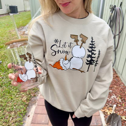 Let It Snow Sweatshirt + Free Cup - Sayitwithatea