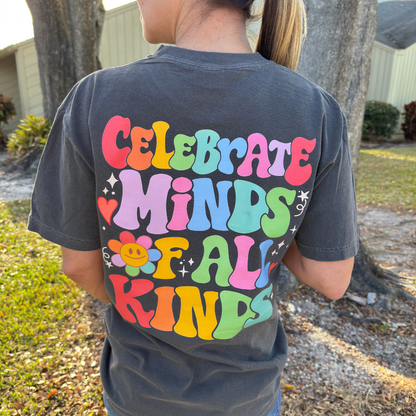 Celebrate Minds Tee + Free Cup - Sayitwithatea