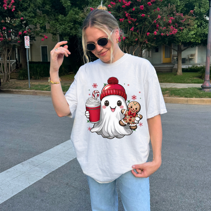 Christmas Ghost Tee + Free Cup - Sayitwithatea
